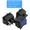 Unlorspy 3Pcs KCD4 Rocker Switch DPST 4 Pins 2 Position