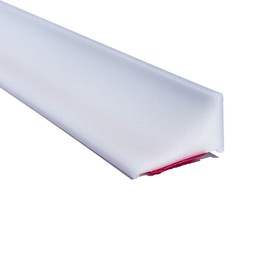 39 Inch Shower Threshold Water Dam Barrier,Silicone Shower Door Bottom Seal for Water Stopper,Flexible Edge Trim for Kitchen Sink Splash Guard,Self Adhesive Water Blocker for Bathtub,White