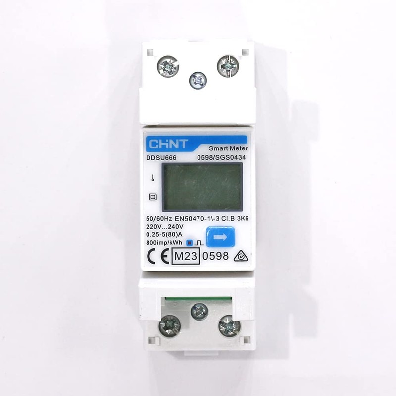 CHINT DDSU666 Single-Phase DIN35 mm Electronic Intelligent Energy Meter Electricity