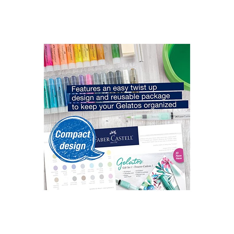 Faber-Castell Mix and Match Juego de Regalo Gelatos 28 piezas