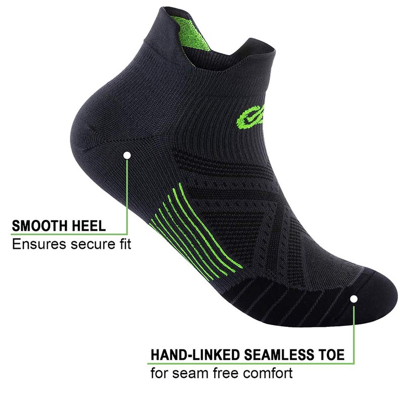 Ankle Compression Socks for Men and Women (6 Pairs), Low