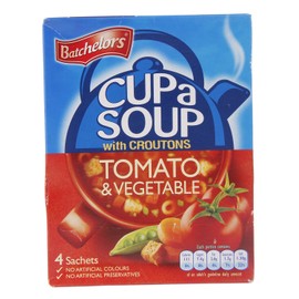 Batchelors Cup a Soup with Croutons Tomato and Vegetable 4 Sachets 104 g (Pack of 9)