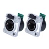 2Pcs RJ45 PCB Panel Waterproof Round Durable Insulator PA Material