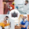 Wiederverwendbare atmungsaktive Maske mit 10 Filtern - Atemschutzmaske Halbmaske für