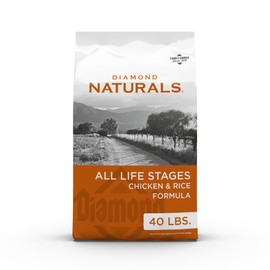 Diamond Naturals All Life Stages Chicken and Rice Formula Dry Dog Food Protein from Real Chicken, and Probiotics 40 Pound (Pack of 1)