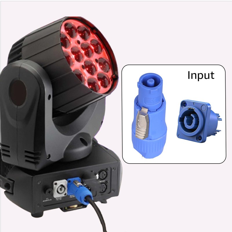 Yubunt 4 Sets 3-Pin Powercon Connector Compatible with Neutrik NAC3FCA