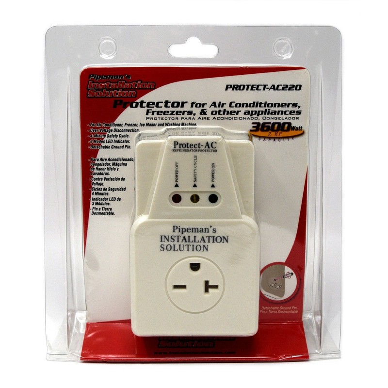 Audiopipe NIPPON Surge Protector 220V 3600W for Air Conditioners, White,