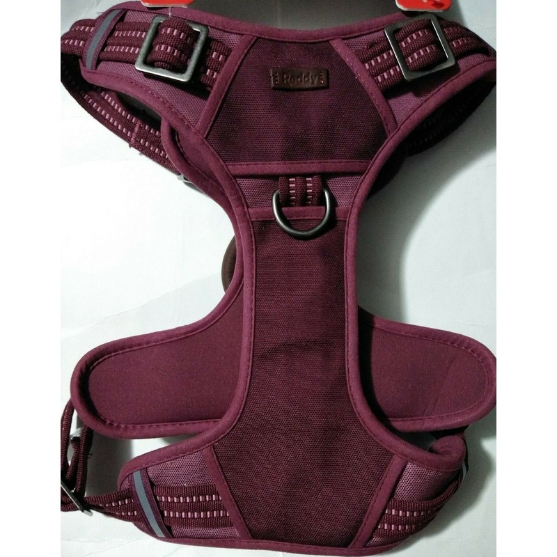 Reddy Burgundy Canvas Dog Harness, Medium By: Reddy