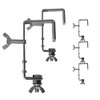 QTX light 5x Black G Clamp Mounting Hook DJ Disco