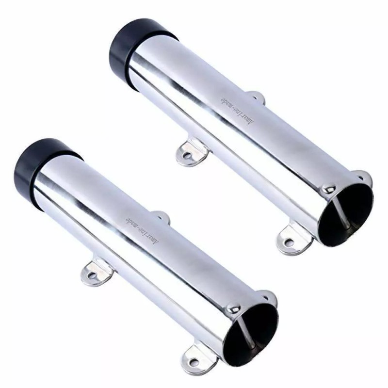 Amarine-made 2PACK Boat Fishing Stainless Steel Side Mounted Transom Rod