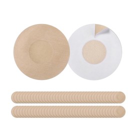 Spoottool 100 Piezas de Pezoneras para Mujeres, Adhesiva Desechables Pegatinas para Pezones, Invisibles Cubre pezon para Todo Tipo de Ropa, Nipple Cover Poliéster (Redondas)