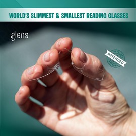 glens Unisex Armless Reading Glasses - 3 Reading Glasses +3.0 ECO Pack- Emergency Lightweight Pocket Ultra Thin Readers - 4 Colors 4 Diopters Available