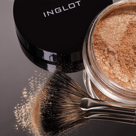 Inglot Glitter Dust Feb for Face Eyes Body, Highly Pigmented, Ultimate Shimmer in Powder, Trendy Look, 2.5 g : 01