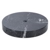 B&P Lamp® 5 Inch Diameter Round Black Onyx Base
