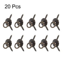 sourcing map 20Pcs Small Ring Pulls Handle for Decorative Jewelry Box Chest Drawer Cabinet