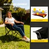 FAIR WIND Oversized Padded Camping Chair Heavy Duty Quad Fold