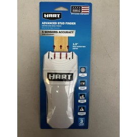 HART ADVANCED STUD FINDER 5-SENSORS new 1.5" DETECTION DEPTH Finds Wood & Metal