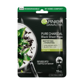 Garnier SkinActive Pure Charcoal Tissue Face Mask Black Tea