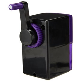 Swordfish ‘Pointi’ Desktop Manual Pencil Sharpener with Helical Blade and Auto Stop Function [40235], black