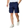 Menoio Men's Cargo Shorts Casual Elastic Waist Outdoor Relaxed Fit