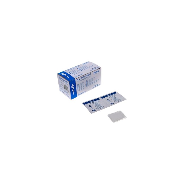 Alcohol Wipes, 2 Layer, 65x30mm 100 Piece