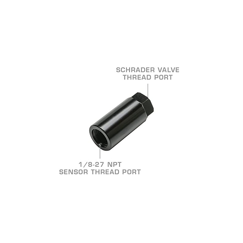 GlowShift Fuel Rail Pressure Sensor Thread Adapter - Compatible with
