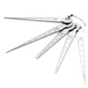 1 Set Stainless Steel Welding Taper Feeler Gauge Rulers Hole