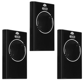 3PCS 868MHZ Garage Door Opener Hand Transmitter Compatible with FAAC Garage Remote 2 Channels FAAC XT4 868 SLH LR, XT4 868 SLH, XT2 868 SLH, XT2 868 SLH LR,Black