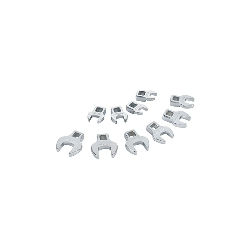 CRAFTSMAN Crowfoot Wrench Set, Open End, MM, 10 Piece (CMMT12053LZ)