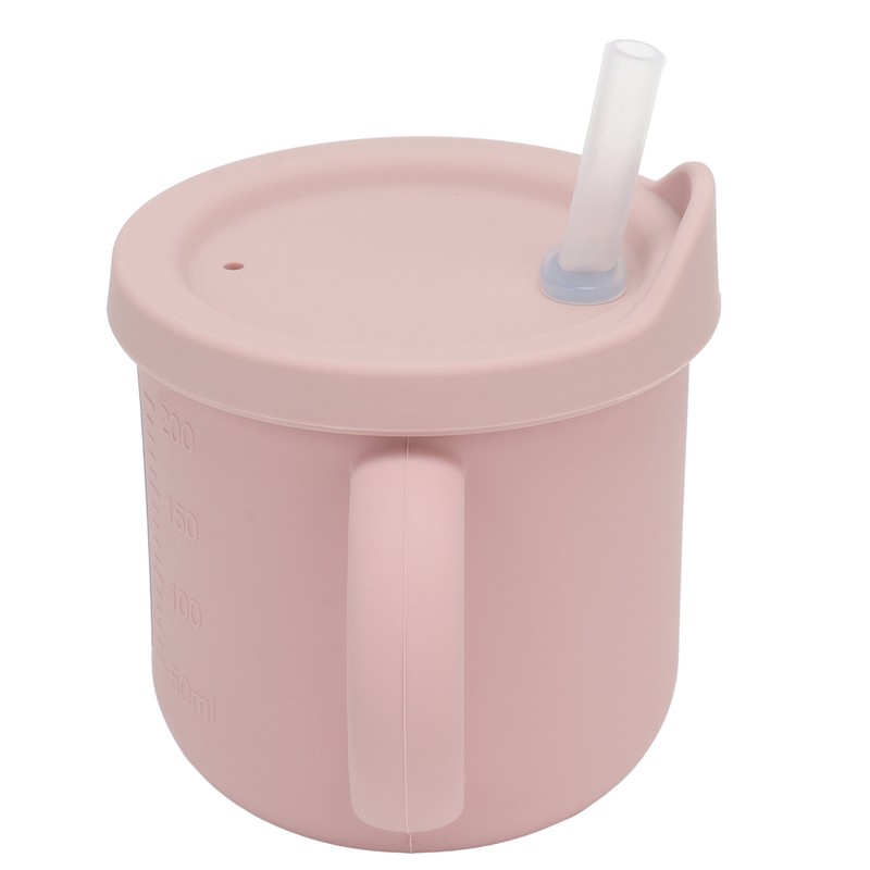 Silicone Sippy Cups Double Handles Lightweight Toddler Training Cup with