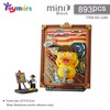 TOYMART Scream Duck Funny Wall Art Mini Building Blocks Set
