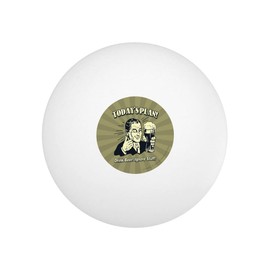 Today's Plan Drink Beer Ignore Stuff Funny Humor Novelty Table Tennis Ping Pong Ball 12 Pack with Storage Bag