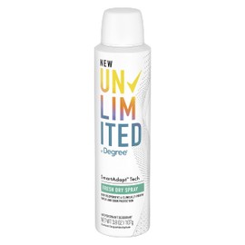 Degree, Dry Spray Unilimted Fresh, 3.8 Ounce
