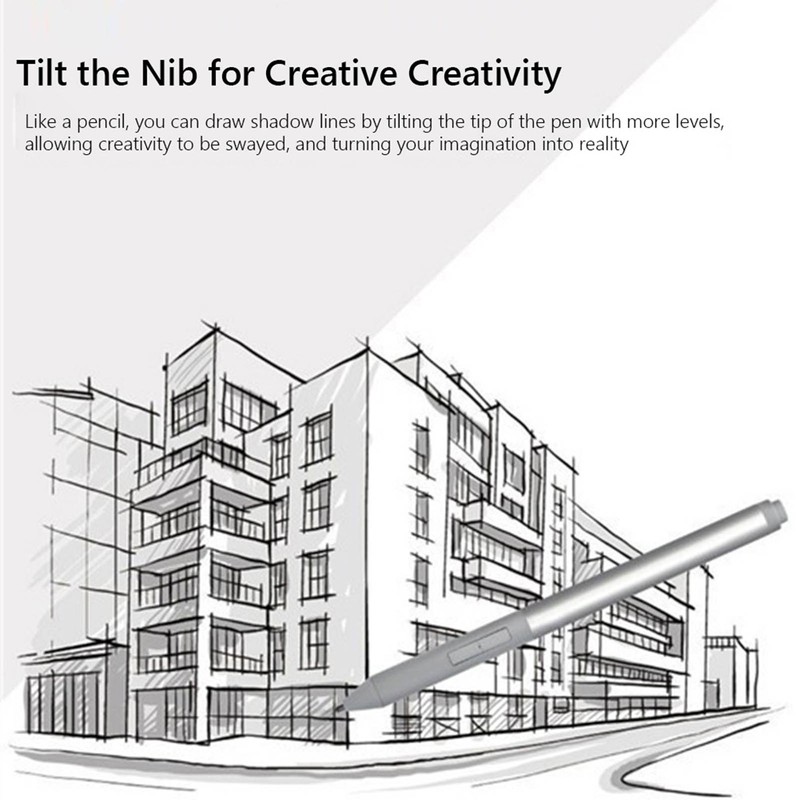 Stylus Pen 4096 Pressure Sensing Type C Interface Silver Active