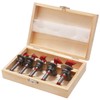 TOPWAY Forstner Bits Set 5PCs, 15-35mm Cemented Carbide Adjustable Positioning