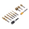 11Pcs Chamfer Drilling Tools Woodworking Ti Coated Step Drill Bits