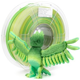 iSANMATE Rainbow PLA+ Filament 1.75mm, Fast Color Change Rainbow Filament 3D Printing Filament, Multicolor Color Changing Rainbow PLA Filament 1 KG Spool (Forest Elf)