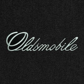 Lloyd Mats Custom-Fit Carpeted Floor Mats Premium Luxury Car Floor Liners for Oldsmobile Cutlass or Cutlass Supreme 1970-1972 LogoMat Black - 4PC - 2 Door