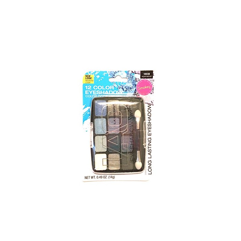 L.A. Colors 12 Color Eyeshadow Palettes, Supernatural