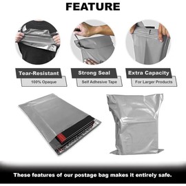 25 X AMD Nexus 12 X 16 Self-Seal Grey Mailing Bags, Tear Proof Postal Parcel Delivery Bags, Lightweight Flexible Envelopes