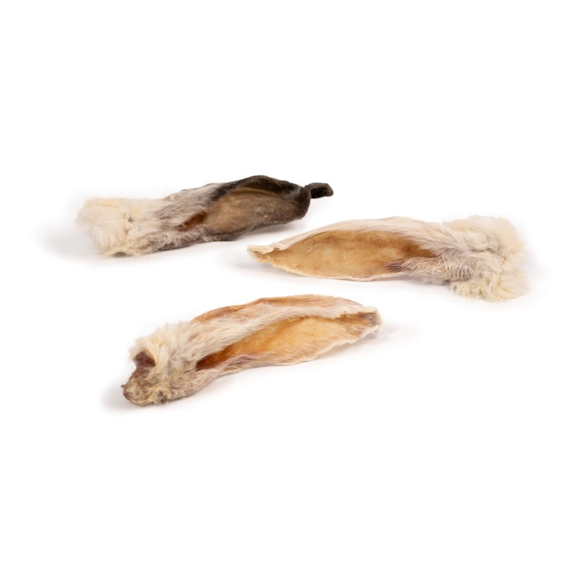 DIBO Orecchie di coniglio con pelliccia, sacchetto da 250 g,