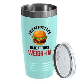 Dietetics Teal Edition Viking Tumbler 20oz - Love at first bite - Registered Dietitian Nutritionist Foodies Vegan Vegetables Dietician Vegeterian Consultant