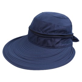 PESAAT Summer Women Visor Hat Detachable UV Protection Hats for Women Quick-Drying Sun Caps (Navy)