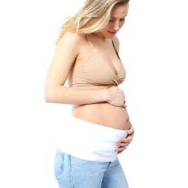 BellaBand Ingrid & Isabel Women's Maternity Everyday, White, 4