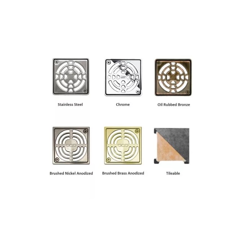 Schluter Kerdi-Drain Grate Kit- Tileable