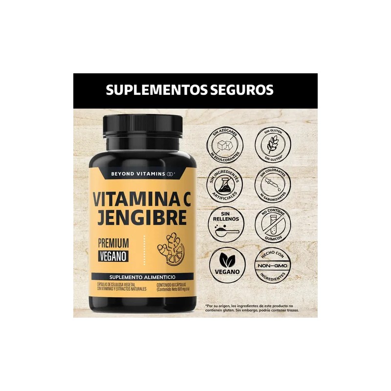 Vitamina Capsulas Potenciada Antioxidantes Anti Inflamatorios Jengibre Equinácea Ajo Aceite