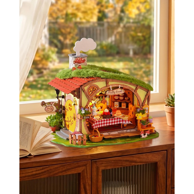 Rolife DIY Miniature Forest Fairy House Kits-Fluffy Grove Beginner-Friendly