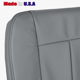Us Auto Nation 832-790-4949 2011 - 2014 Ford F150 Lariat Driver Bottom Perforated Leather Cover Steel Gray