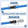 PATIKIL 6 Pcs Straight Union Push to Connect Fitting, 1/4"
