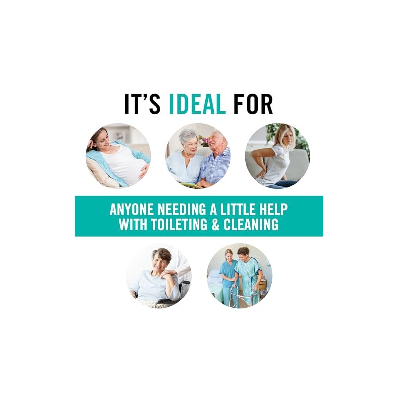 Juvo Toilet Aid - Personal Bottom Wiping Tool, Bathroom Mobility